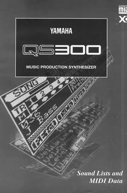 yamaha雅马哈QS300 Sound Lists and MIDI Data